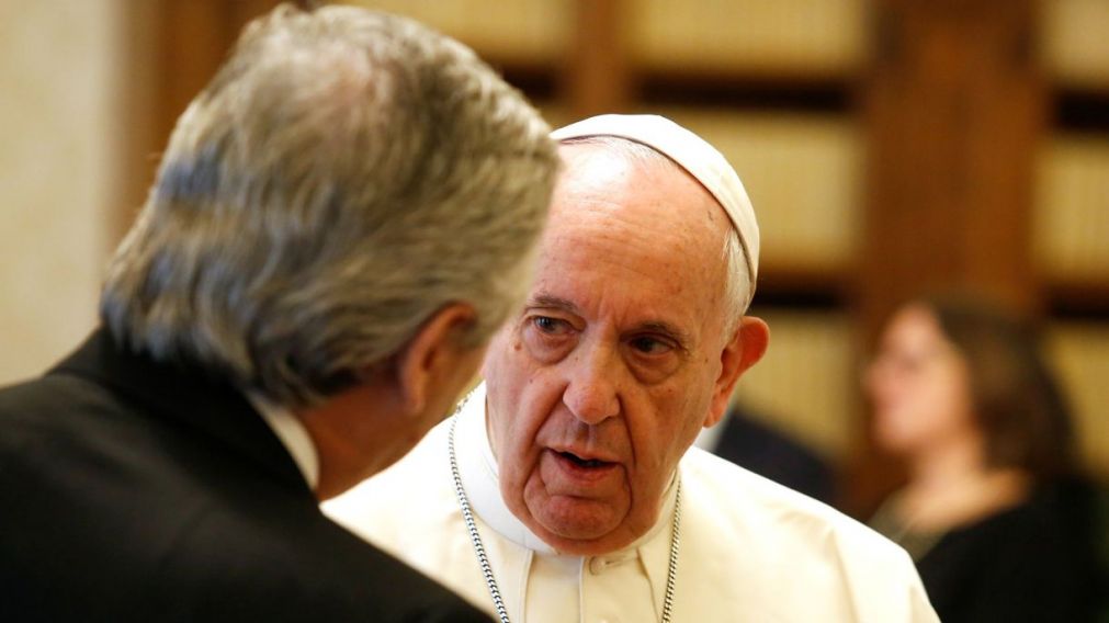 El Santo Padre recibió al Presidente a fines de enero.