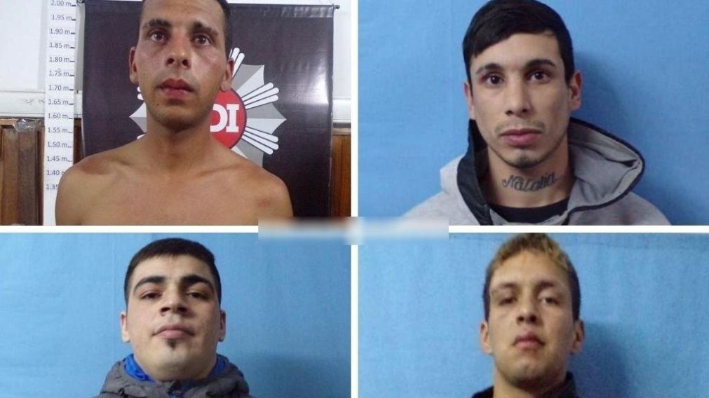Cuatro de los malvivientes fugados.