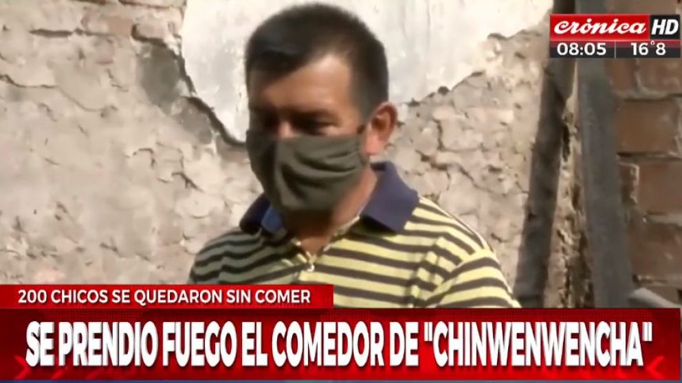 Por el incendio en el comedor comunitario rosarino, más de 200 chicos se quedaron sin comer.