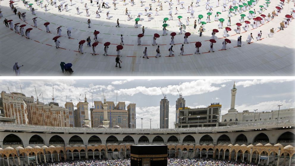 Pocos fieles hubo en el inicio de la tradicional ceremonia musulmana.