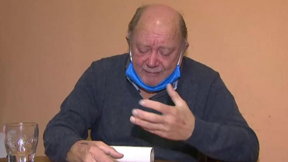 El jubilado Jorge R�os fue internado de urgencia. 