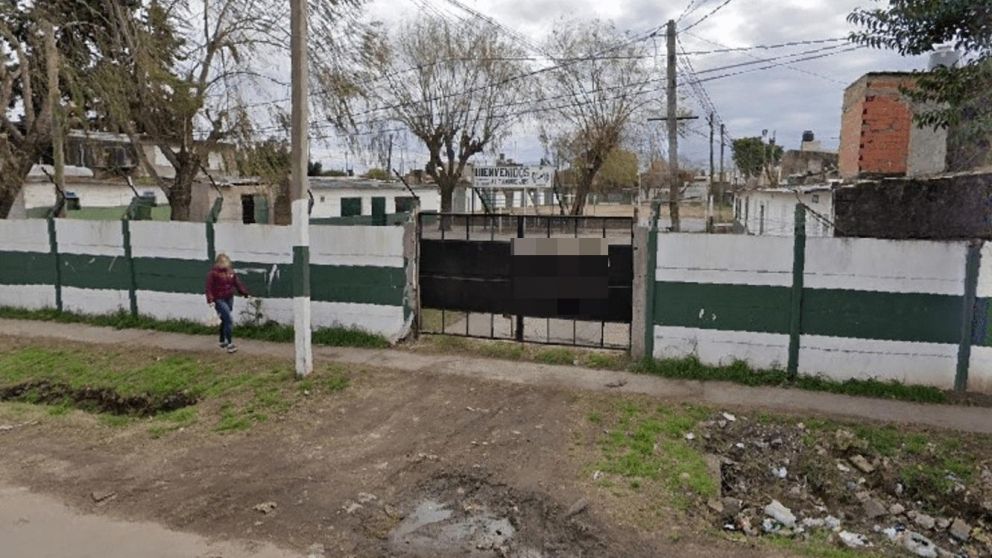 En esta cancha de fútbol el trágico suceso (Google Street View).
