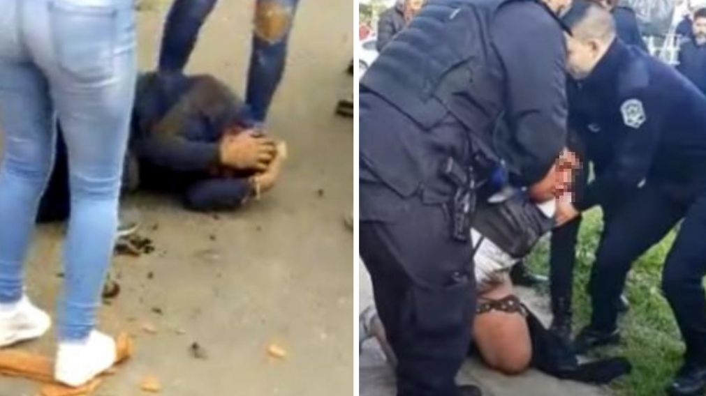 As� lincharon y empalaron al presunto ladr�n en Isidro Casanova (Captura).