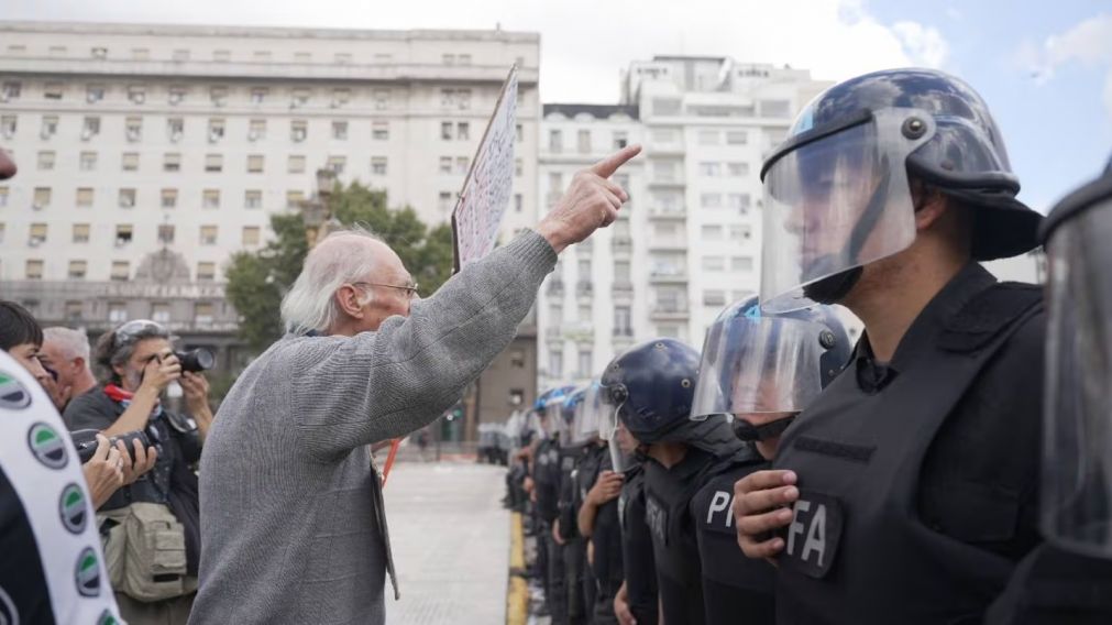 Nuevo mi�rcoles de protestas frente al Congreso (Foto archivo).