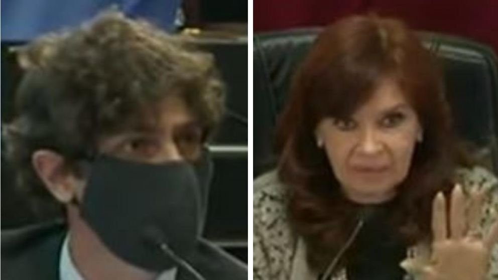 La expresidenta Cristina Kirchner y el senador Martín Lousteau protagonizaron un tenso cruce en medio de la sesión parlamentaria.