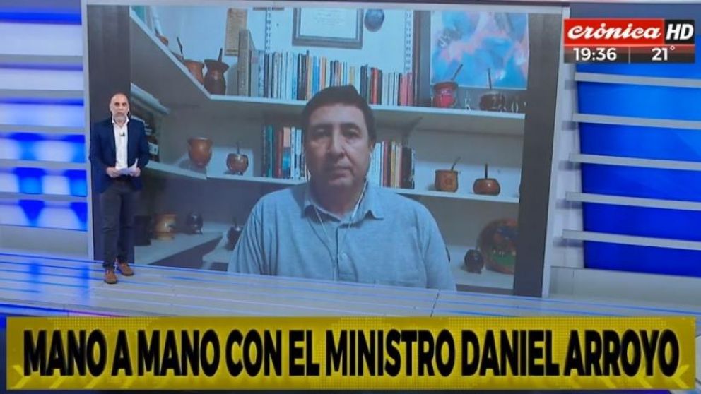 Arroyo en Crónica HD: "Subió mucho la gente que asiste a comedores". (Captura de TV)