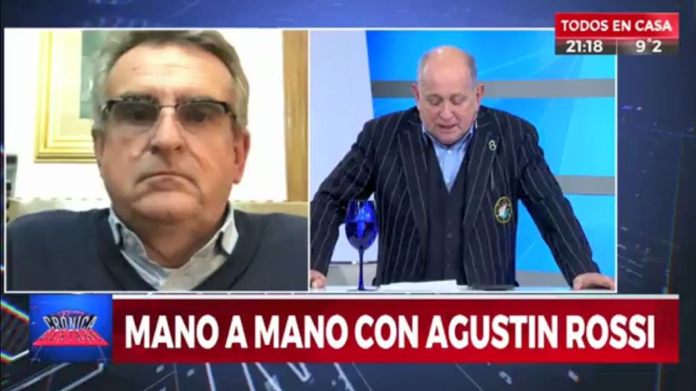 El funcionario dijo "presente" en Crónica Central (Crónica HD).