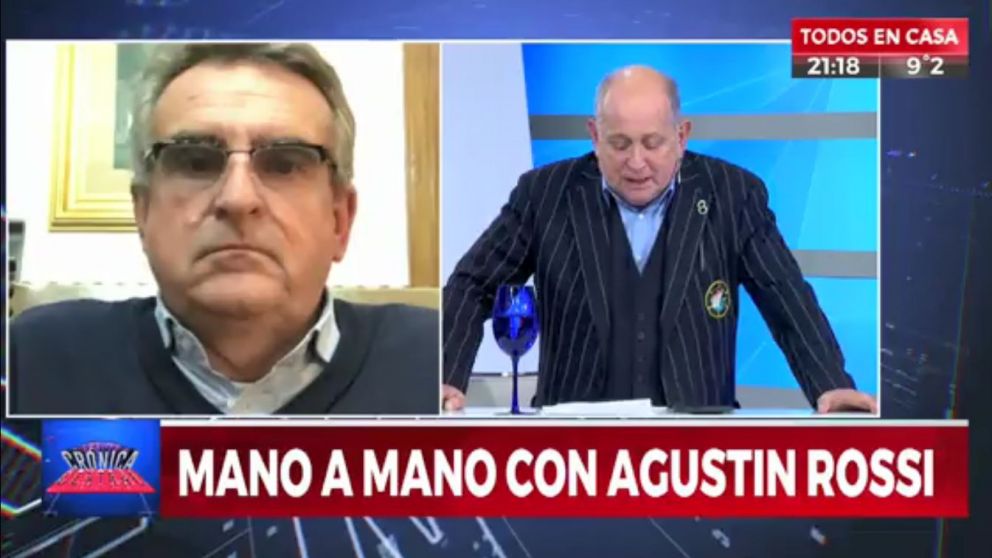 El funcionario dijo "presente" en Crónica Central (Crónica HD).