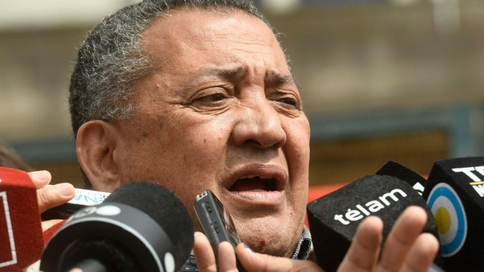 D'Elía tras su salida de la cárcel.