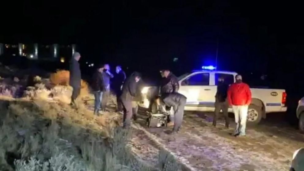 El rastrillaje en Punta Soberana, en El Calafate, donde encontraron nuevos elementos para la causa.