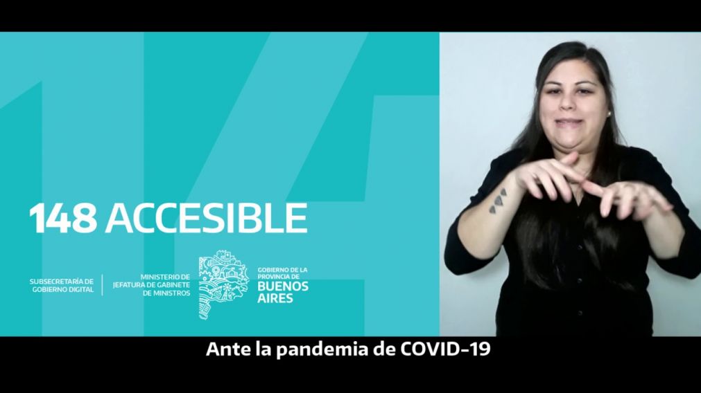 Las consultas se responden en lenguaje de señas a través de una videollamada.