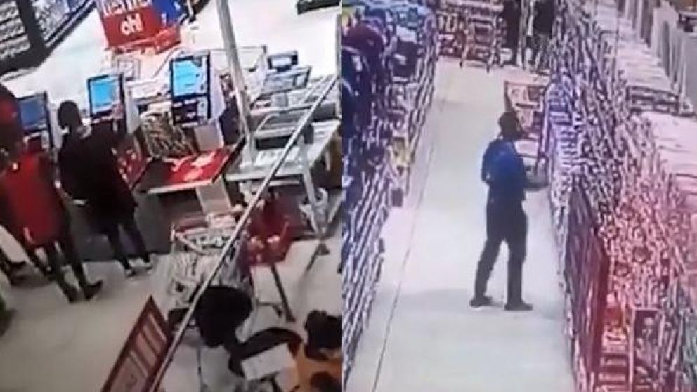 Cámaras de seguridad captaron los extraños movimientos (Captura).