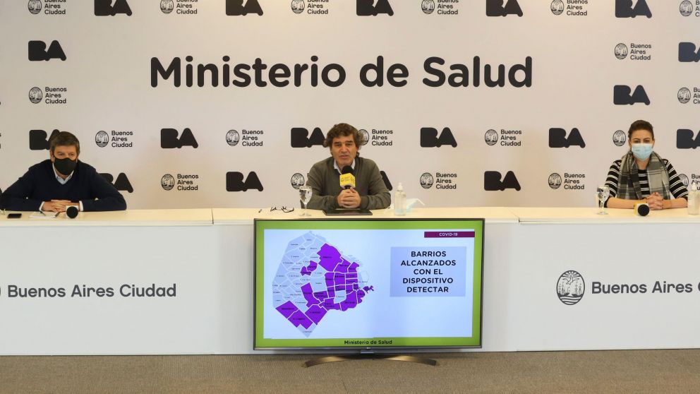 Fernán Quirós, ministro de Salud porteño, habló este miércoles sobre el coronavirus en Capital Federal (Télam).