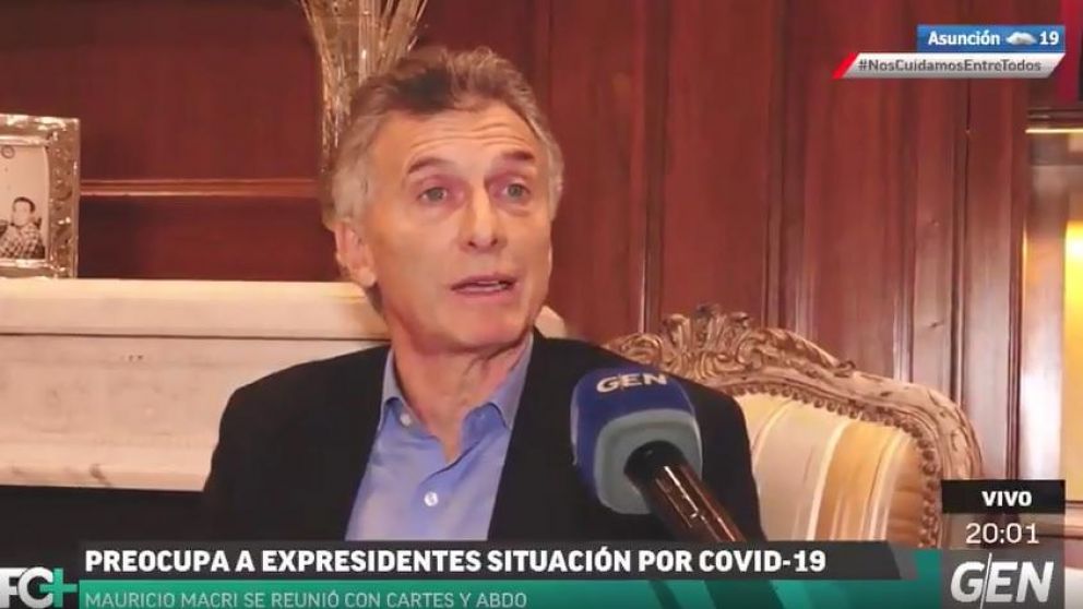 Mauricio Macri habló sobre el accionar del gobierno actual en el marco de la pandemia (Captura de pantalla).