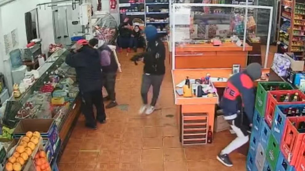 Tensión en supermercado de San Martín (Captura de video).