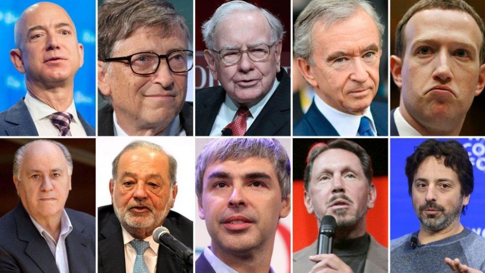 Algunos de los hombres más ricos del mundo se encuentran en esta nómina.