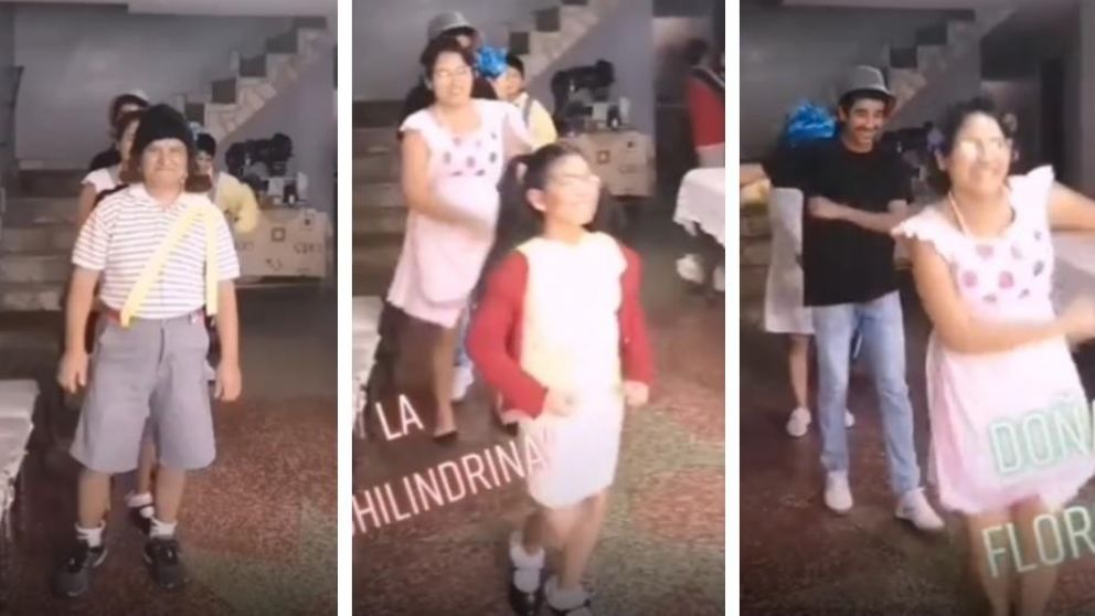 Así fue la divertida parodia de una familia peruana al Chavo del 8. (Captura video).