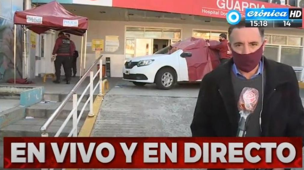 Apareció un cuerpo frente al hospital Santojanni