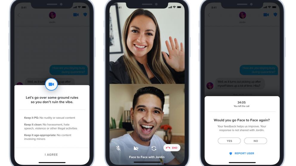 La nueva llamada "Face to Face" de Tinder.