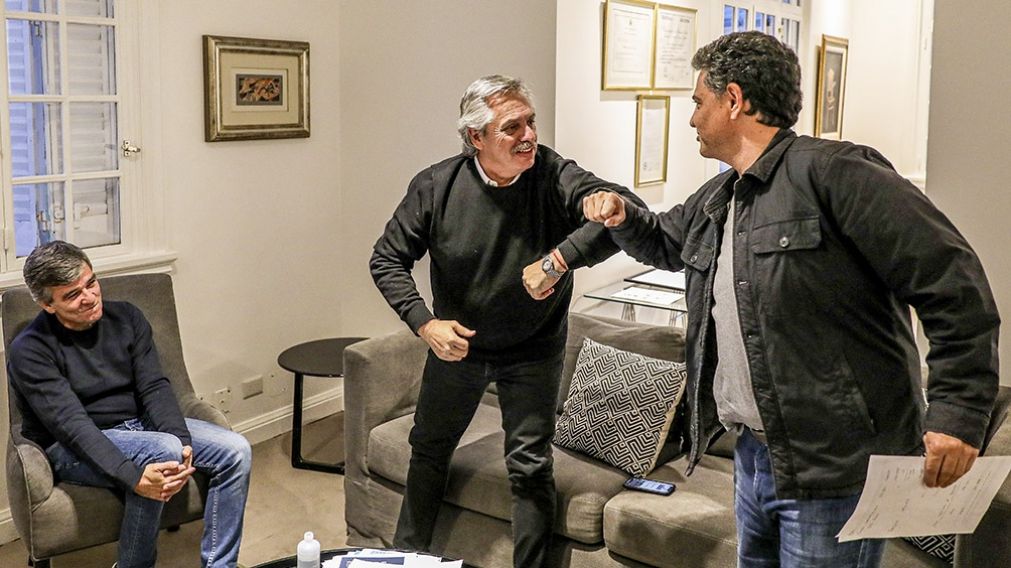 Buena relaci�n entre el Presidente y Jorge Macri. (T�LAM)