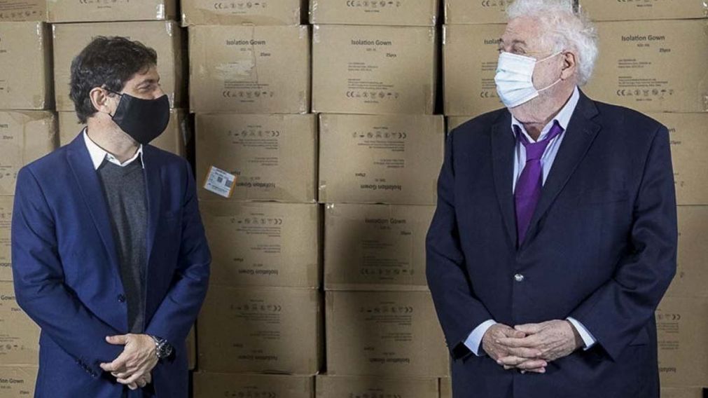 El gobernador bonaerense recibió a su despacho a Gines.