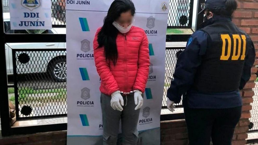 La mujer fue detenida en una vivienda ubicada en la localidad de San Nicolás.
