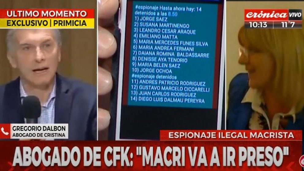 La noticia fue primicia de Cr�nica HD este martes por la ma�ana (Captura de pantalla).