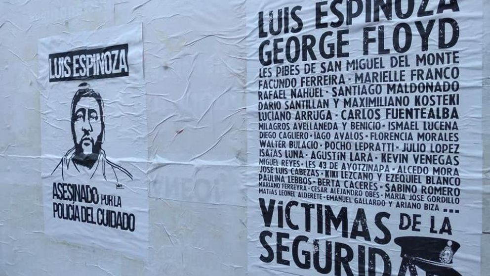Luis Espinoza y un paralelismo con George Floyd, el hombre asesinado por policías en Estados Unidos.