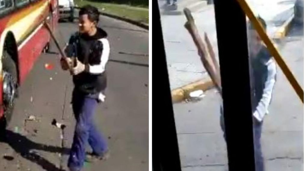 El episodio qued� registrado en un video, que fue grabado por uno de los conductores.