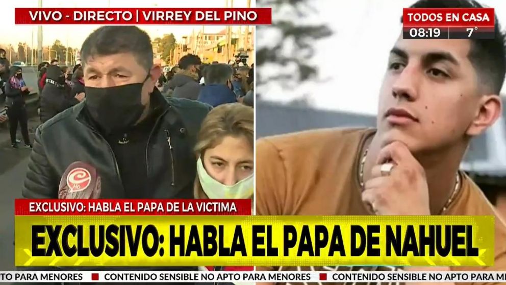 Conmoción en la familia y a amigos de Nahuel Zárate, asesinado durante un robo en Virrey del Pino (Crónica HD).