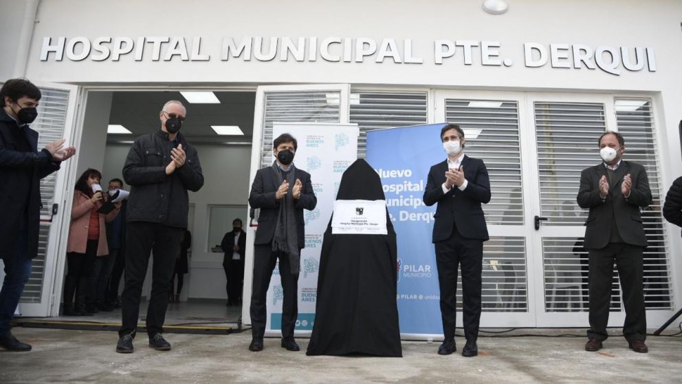 El Gobernador y el Intendente presentes en la inauguración del hospital municipal de Derqui.