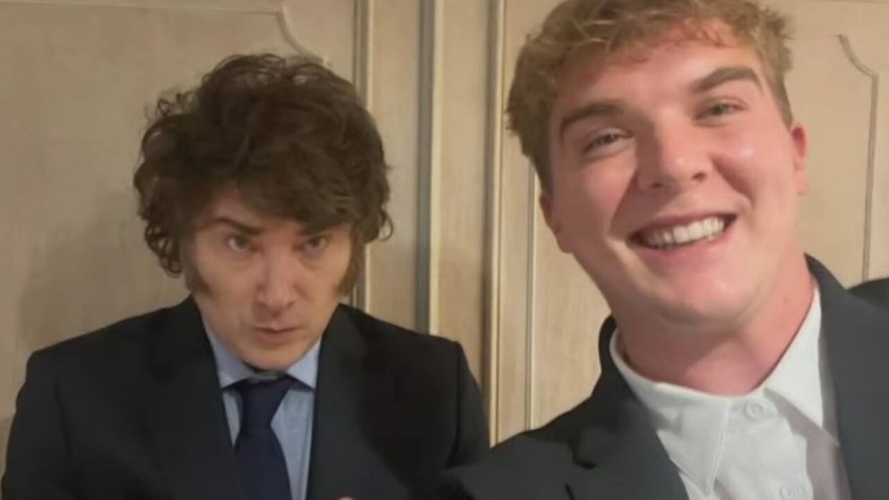 Javier Milei con Hayden Davis, uno de los principales implicados en el Criptogate.