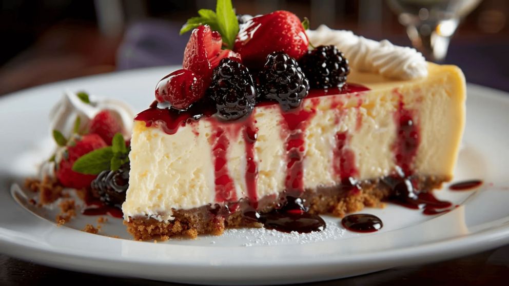 Receta muy fácil y tentadora de cheesecake tradicional al horno, ideal para darse un gusto.