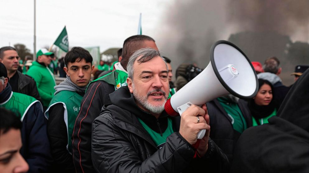 Rodolfo Aguiar, secretario general de ATE, fue denunciado por el Gobierno.