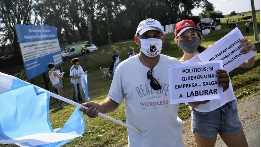 El banderazo por Vicentin, un ejemplo más de la grieta.