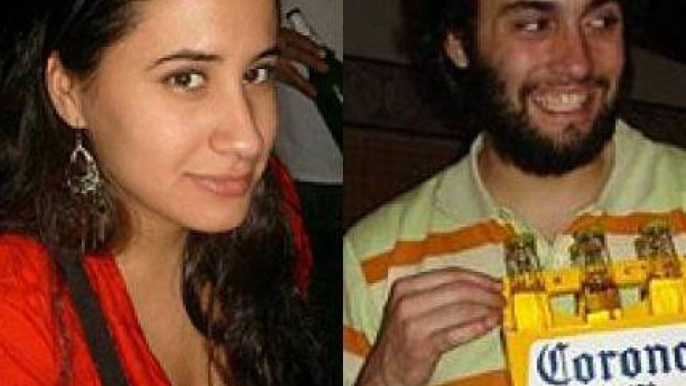 La estudiante asesinada y su pareja, Francisco Amador, de 33 años.