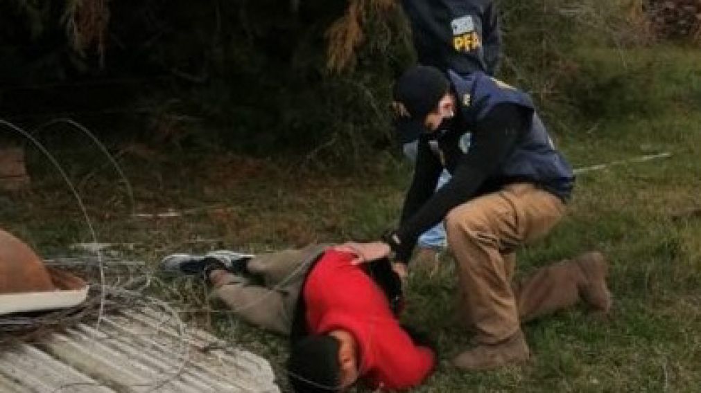 El momento del arresto de Gonzalo Aquino por el crimen de Alejo Ipuche.