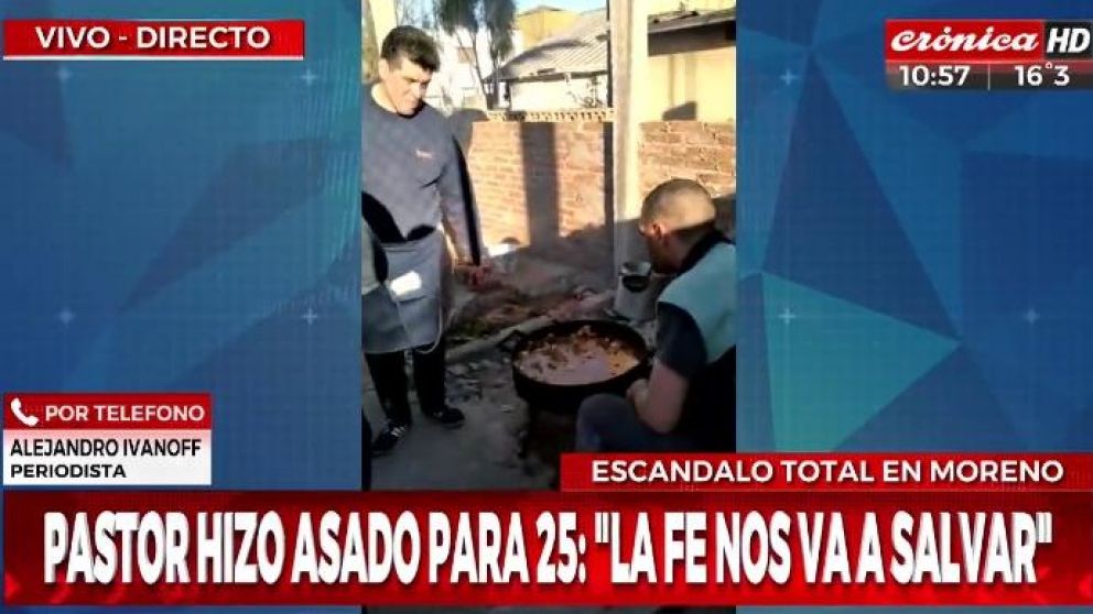 Escándalo en Moreno (Captura de video).