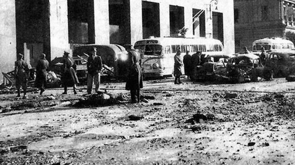 La ciudad quedó devastada tras el ataque.