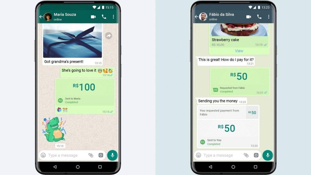 Whatsapp habilitó pagos mediante la app.