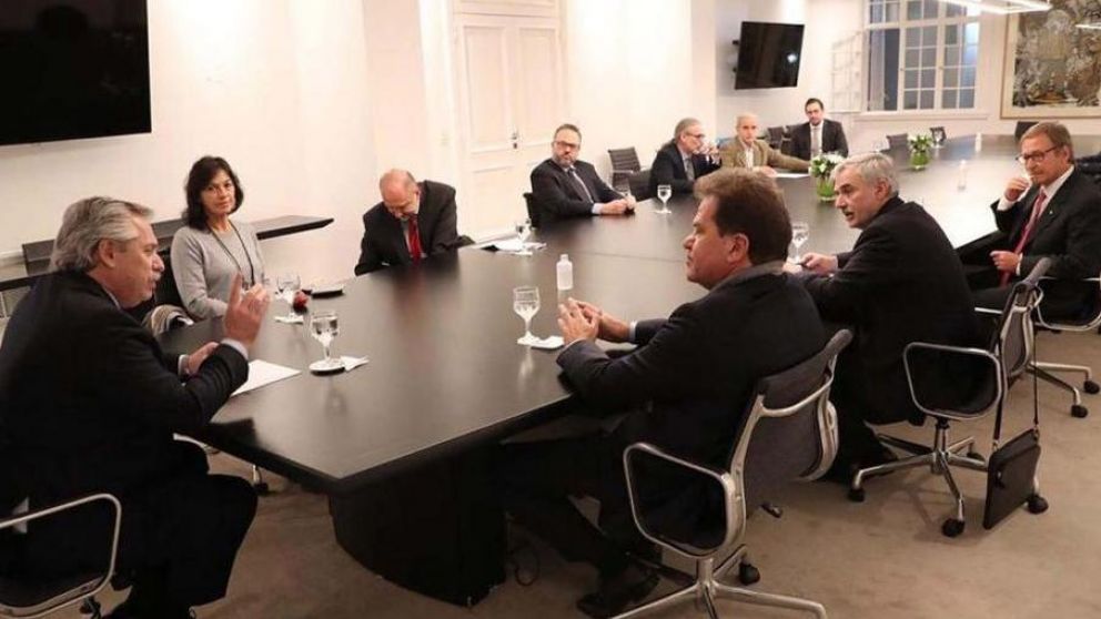 Alberto Fern�ndez reunido con el CEO de Vicentin, Sergio Nardelli.