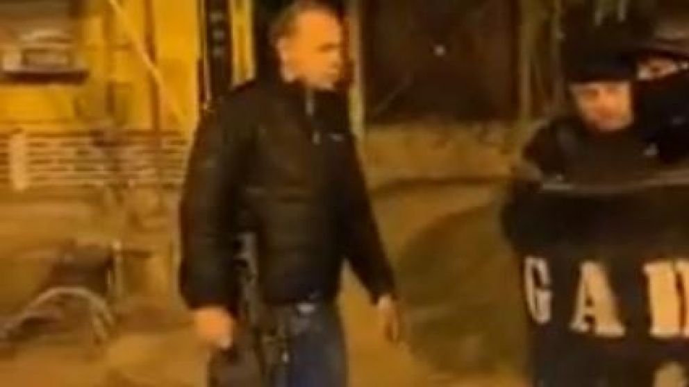 Berni estuvo en Zárate (Captura de video).