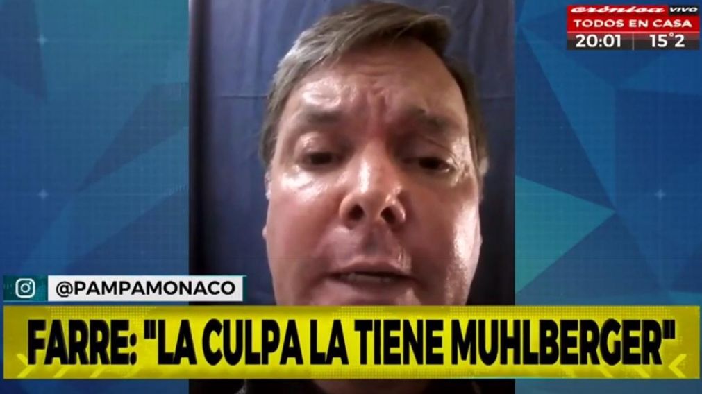 Fernando Farré dialogó en exclusivo con Crónica HD desde la cárcel (Captura).