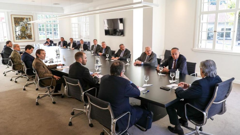 El presidente Alberto Fernández se reunió con empresarios. (Prensa Presidencia)