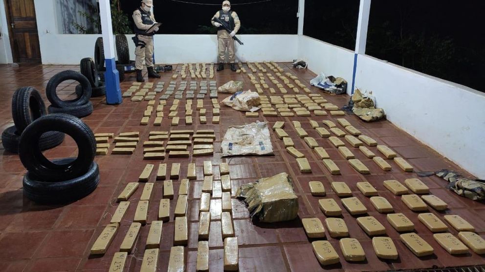Prefectura secuestró más de 190 kilos de "faso" en Misiones.
