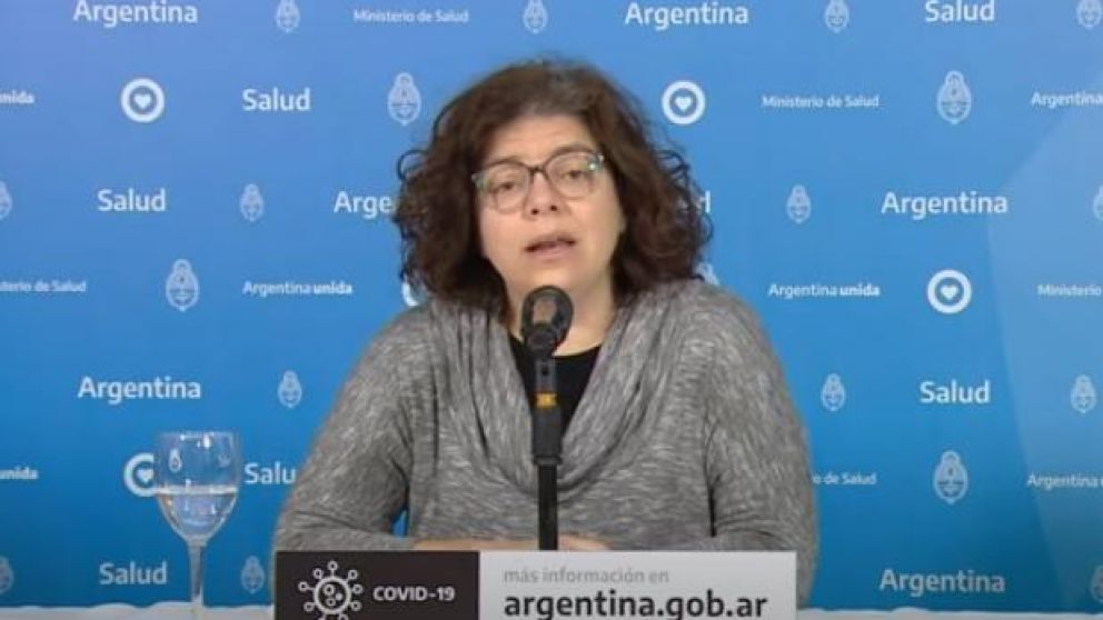 Carla Vizzotti, secretaria de Acceso a la Salud, durante el reporte de este miércoles sobre la pandemia (Captura de pantalla).