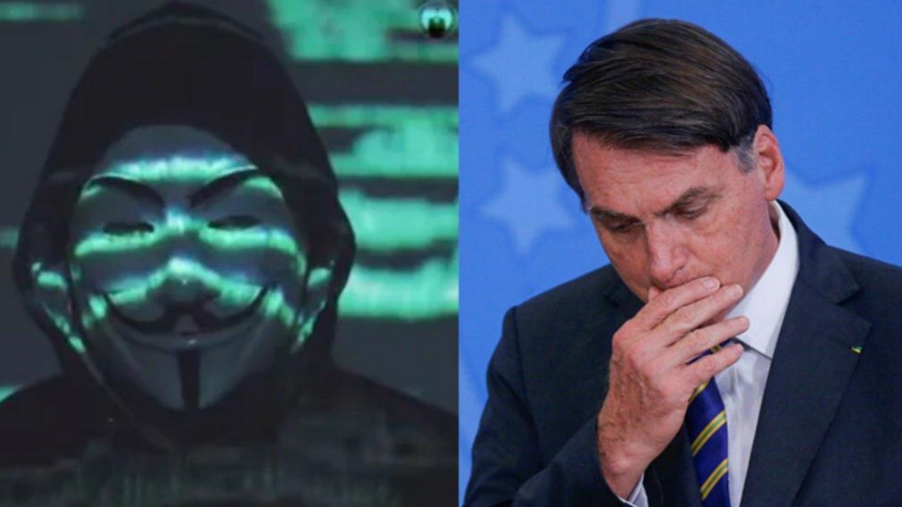 Anonymous le apuntó a Jair Bolsonaro y lo tildó de "amigo de Trump".