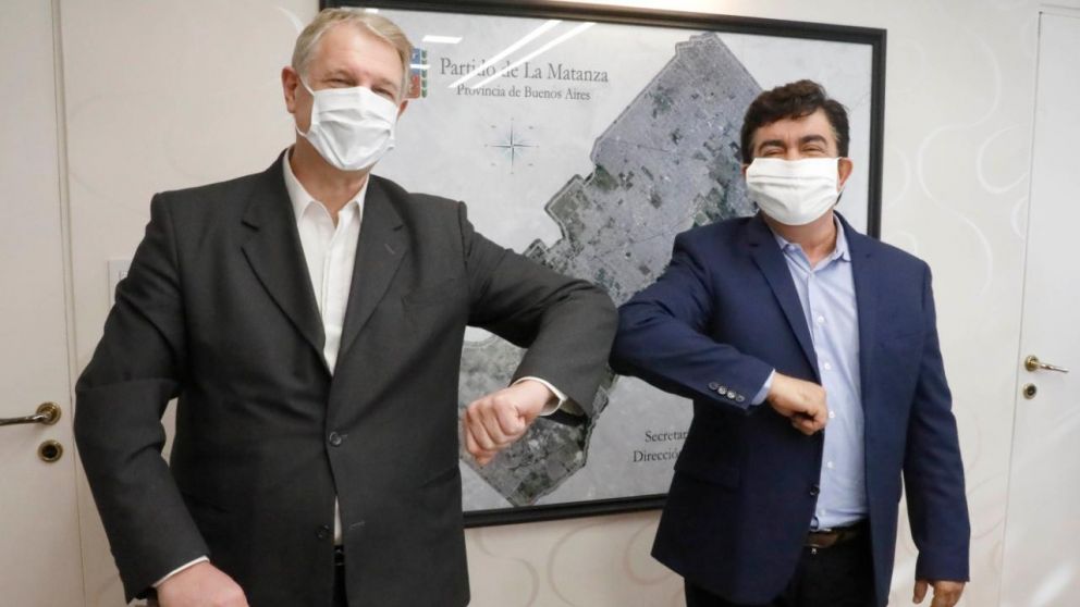 Fernando Espinoza junto a Ricardo Lissalde.