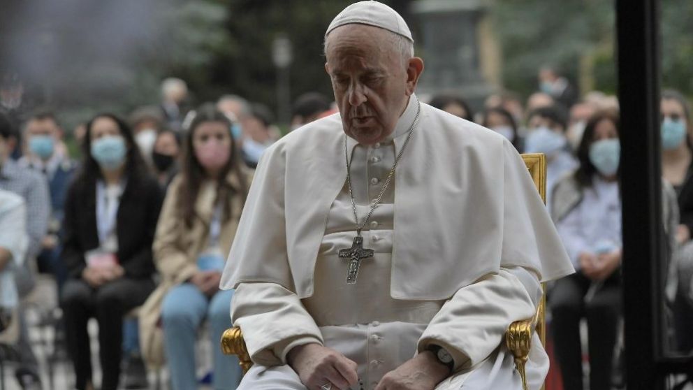 La ceremonia fue transmitida via streaming a todo el mundo (Gentileza Vatican News).