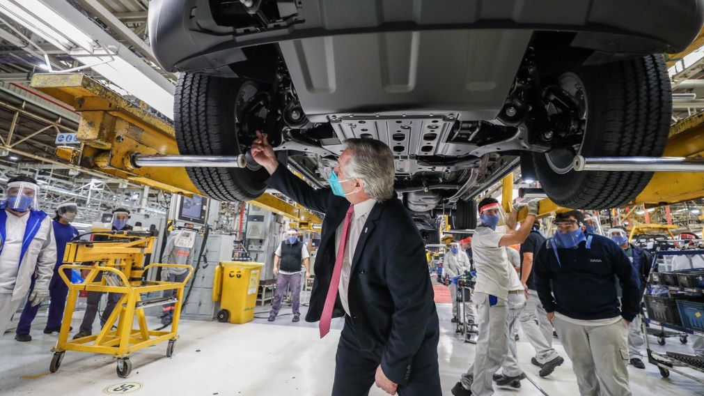 La semana pasada, el Presidente recorrió otra automotriz en Tigre (Archivo).